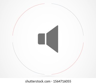 Sound icon vector An icon that increases and reduces the Sound icon vector showing the mute. A set of Sound icon vector with different signal levels in a flat style.Sound  vector in trendy.