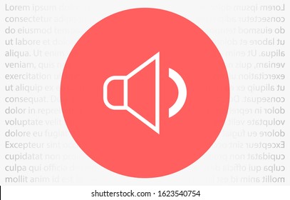 Sound icon vector An icon that increases and reduces the Sound icon vector showing the mute. A set of Sound icon vector with different signal levels in a flat style.Sound  vector in trendy.