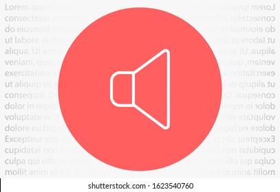 Sound icon vector An icon that increases and reduces the Sound icon vector showing the mute. A set of Sound icon vector with different signal levels in a flat style.Sound  vector in trendy.