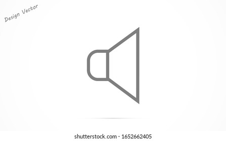 Sound icon vector An icon that increases and reduces the Sound icon vector showing the mute. A set of Sound icon vector with different signal levels in a flat style.Sound  vector in trendy.