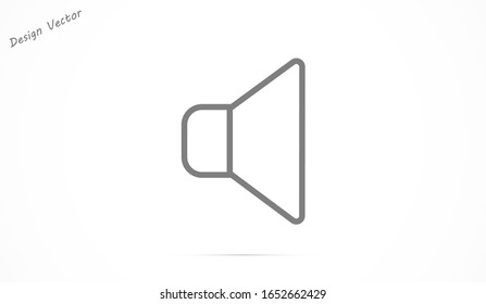 Sound icon vector An icon that increases and reduces the Sound icon vector showing the mute. A set of Sound icon vector with different signal levels in a flat style.Sound  vector in trendy.