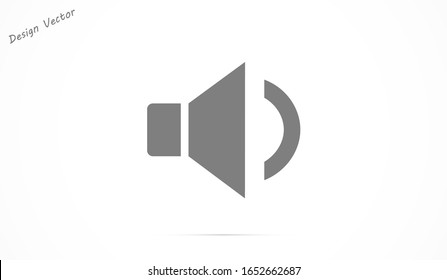 Sound icon vector An icon that increases and reduces the Sound icon vector showing the mute. A set of Sound icon vector with different signal levels in a flat style.Sound  vector in trendy.