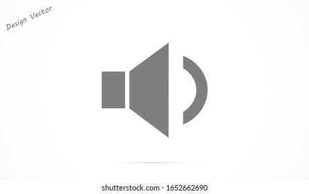 Sound icon vector An icon that increases and reduces the Sound icon vector showing the mute. A set of Sound icon vector with different signal levels in a flat style.Sound  vector in trendy.