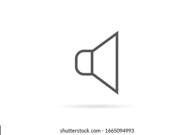 Sound icon vector An icon that increases and reduces the Sound icon vector showing the mute. A set of Sound icon vector with different signal levels in a flat style.Sound vector in trendy.