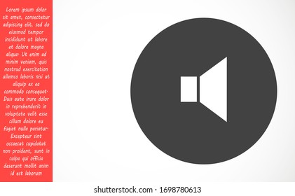 Sound icon vector An icon that increases and reduces the Sound icon vector showing the mute. A set of Sound icon vector with different signal levels in a flat style.Sound vector in trendy.