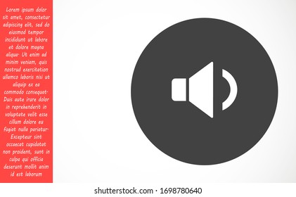 Sound icon vector An icon that increases and reduces the Sound icon vector showing the mute. A set of Sound icon vector with different signal levels in a flat style.Sound vector in trendy.