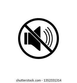 Sound icon vector. Volume speaker illustration. Trendy flat design style on white background.