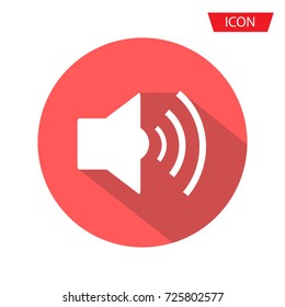 Sound icon vector,Volume icon vector, speaker symbols isolated on background.