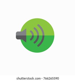 Sound icon with wave image vector illustration