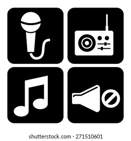 sound icons design, vector illustration eps10 graphic 