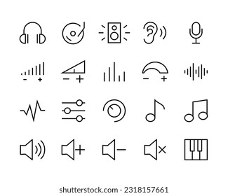 sound icons set megaphone loud speaker icon, Voice , Record. Sound recording Studio Symbol. volume button, vector, sign, symbol, logo, illustration, editable stroke, design style