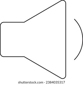 Sound icons, Volume signs in white background, speaker elements