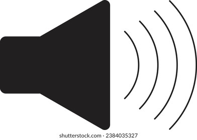 Sound icons, Volume signs in white background, speaker elements