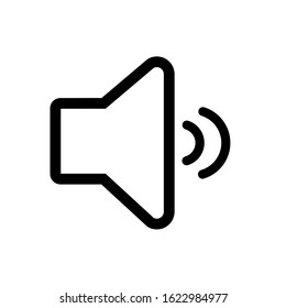 Sound icon,vector illustration. Flat design style. vector sound icon illustration isolated on White background, sound icon Eps10. sound icons graphic design vector symbols.