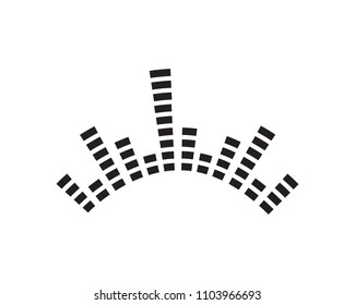 sound ilustration logo vector icon template