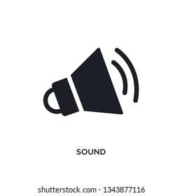 sound isolated icon. simple element illustration from science concept icons. sound editable logo sign symbol design on white background. can be use for web and mobile