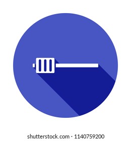 sound level icon in Flat long shadow style