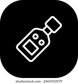 Sound level measurement icon with black filled line outline style. sound, level, volume, audio, music, digital, frequency. Vector Illustration