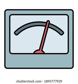 nivel de sonido con color suave y estilo de línea relleno