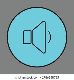 Sound Line Art Vector. Sound Vector. Speaker Ikon Vector