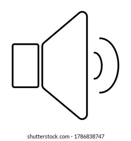 Sound Line Art Vector. Sound Vector. Speaker Ikon Vector