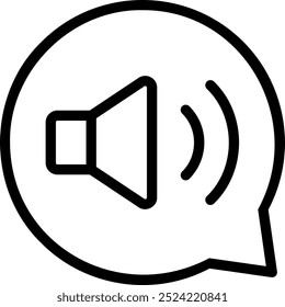 sound line icon illustration vector