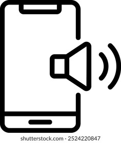 sound line icon illustration vector