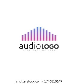 Sound Logo Concept Design Vector