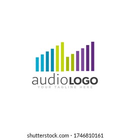 Vector de diseño de logotipo de sonido