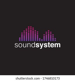 Sound Logo Concept Design Vector