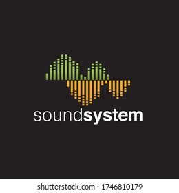 Sound Logo Concept Design Vector