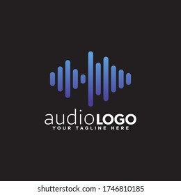 Sound Logo Concept Design Vector