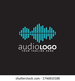 Sound Logo Concept Design Vector