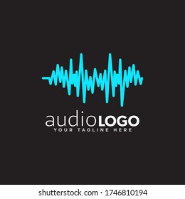Sound Logo Concept Design Vector
