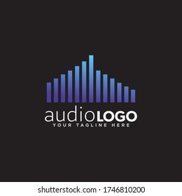 Sound Logo Concept Design Vector