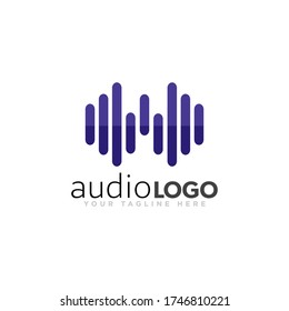 Sound Logo Concept Design Vector