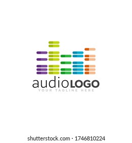 Sound Logo Concept Design Vector