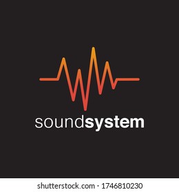 Vector de diseño de logotipo de sonido