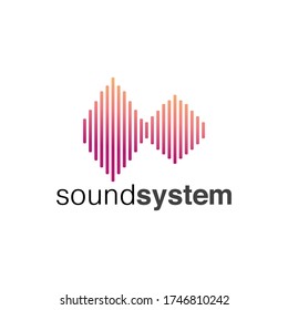 Vector de diseño de logotipo de sonido