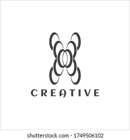 Sound logo creative circle design template. sound reflection logo illustration