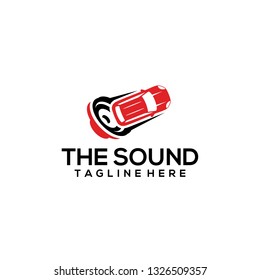 Sound Logo Design Template and Icon