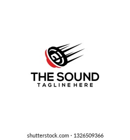 Sound Logo Design Template and Icon