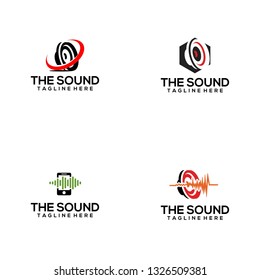 Sound Logo Design Template and Icon