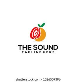 Sound Logo Design Template and Icon