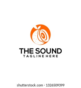 Sound Logo Design Template and Icon