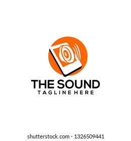 Sound Logo Design Template and Icon