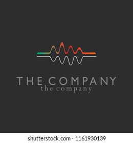 Sound Logo design vector illustration on background