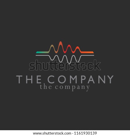 Sound Logo design vector illustration on background