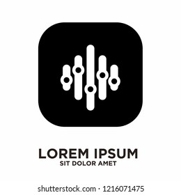 sound logo icon designs vector