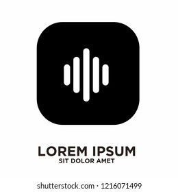 sound logo icon designs vector